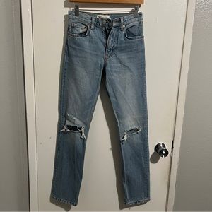 zara straight leg jeans